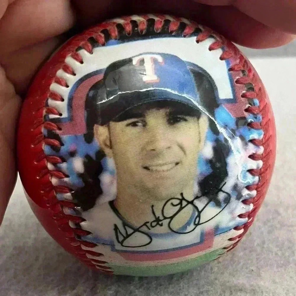 Michael Young Texas Rangers Baseball Fotoball collectible - Picture 4 of 5